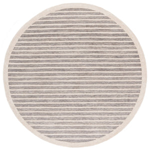 Safavieh Ebony Modern Runner Rug - Hand Tufted Wool & Cotton, Elegant Minimalist Design For Hallway Decor Grey ,Ivory 80% Wool,20% Cotton Ebn325f-6r