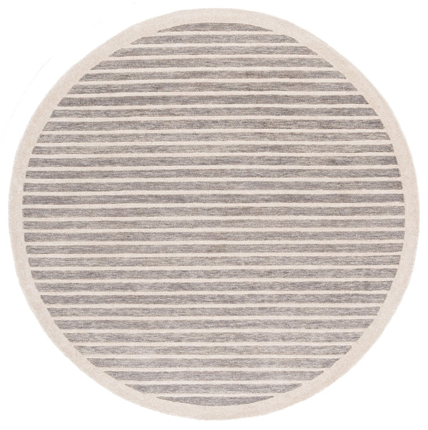 Safavieh Ebony Hand-tufted Area Rug - Luxurious Wool Blend For Elegant Living Spaces And Cozy Interiors Grey ,Ivory 80% Wool,20% Cotton Ebn325f-9