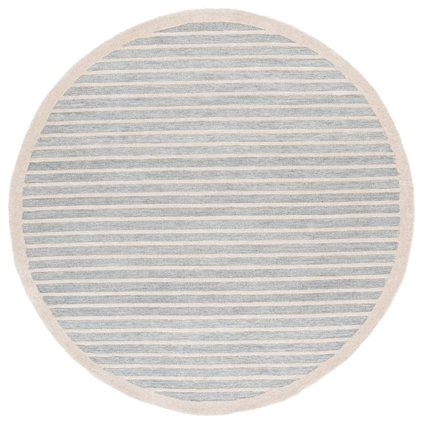 Safavieh Ebony Hand-tufted Area Rug - Luxurious Wool Blend For Elegant Living Spaces And Cozy Interiors Light Blue ,Ivory 80% Wool,20% Cotton Ebn325m-4