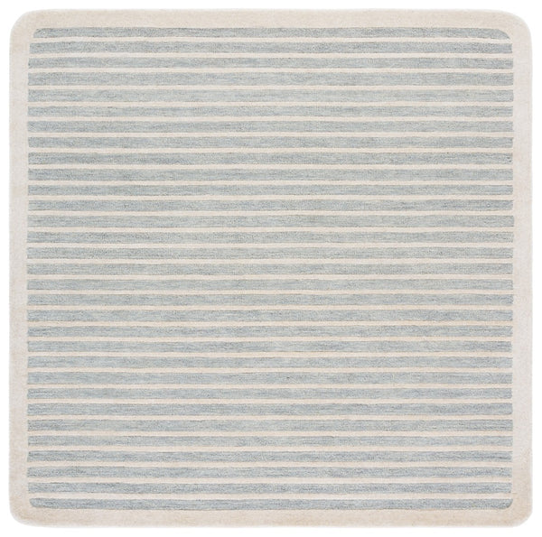 Safavieh Ebony Hand-tufted Area Rug - Luxurious Wool Blend For Elegant Living Spaces And Cozy Interiors Light Blue ,Ivory 80% Wool,20% Cotton Ebn325m-4