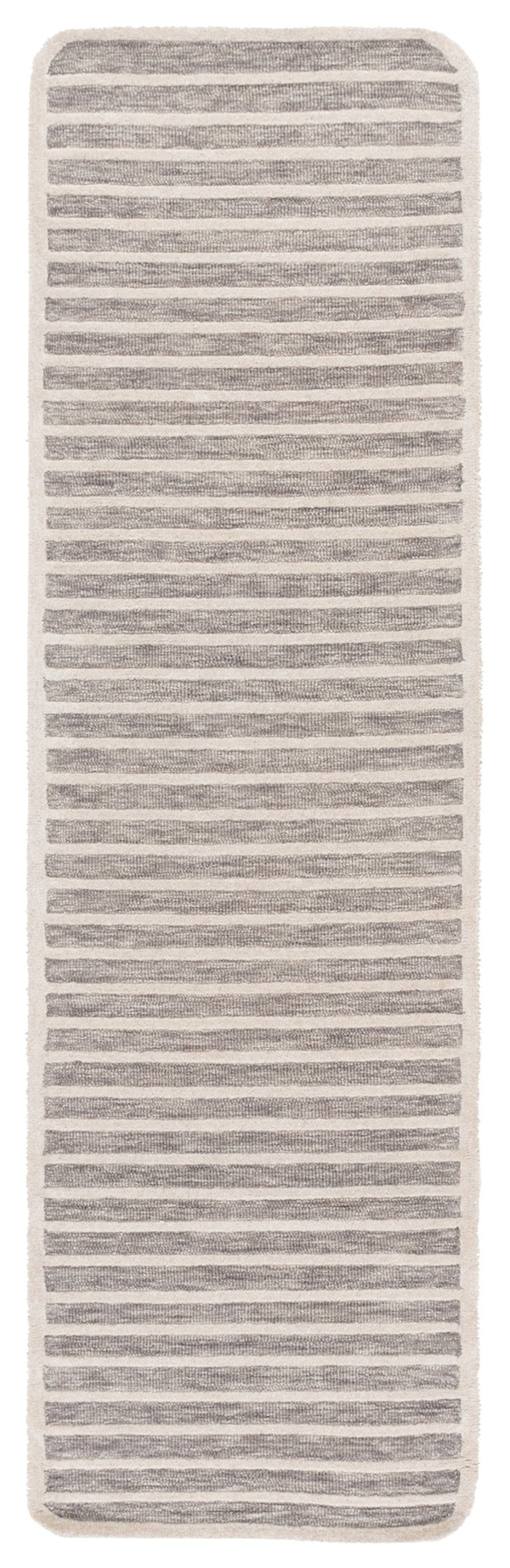 Safavieh Ebony Modern Runner Rug - Hand Tufted Wool & Cotton, Elegant Minimalist Design For Hallway Decor Brown ,Ivory 80% Wool,20% Cotton Ebn325t-28