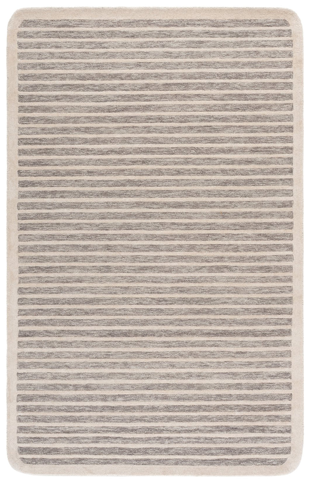 Safavieh Ebony Modern Runner Rug - Hand Tufted Wool & Cotton, Elegant Minimalist Design For Hallway Decor Beige ,Ivory 80% Wool,20% Cotton Ebn325b-6r