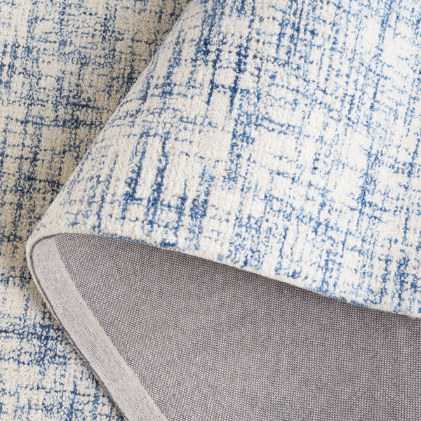 Safavieh Ebony 350 Hand Tufted  Rug Blue / Ivory 6' x 6' Round