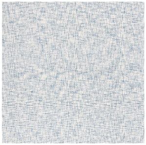 Safavieh Ebony 350 Hand Tufted  Rug Blue / Ivory 6' x 6' Round