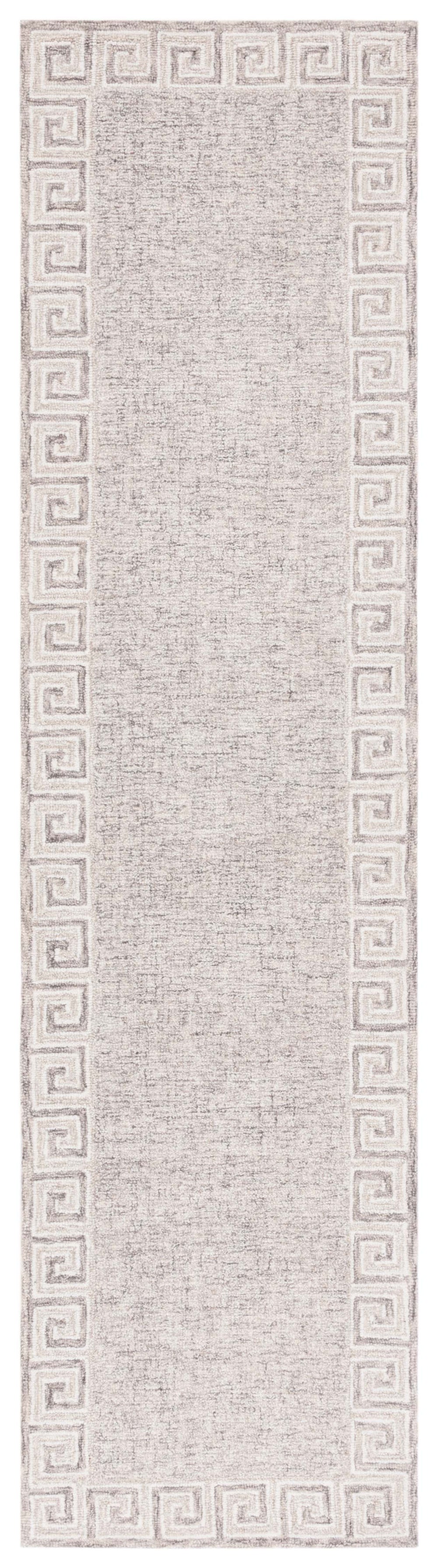 Safavieh Ebony 354 Hand Tufted  Rug Dark Grey / Ivory 2'-3" x 9'