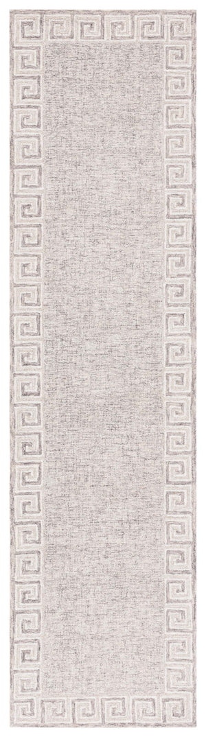Safavieh Ebony 354 Hand Tufted  Rug Dark Grey / Ivory 2'-3" x 9'
