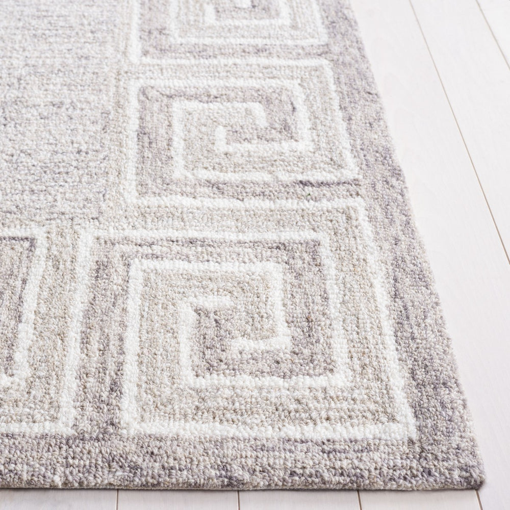 Safavieh Ebony 354 EBN354 Hand Tufted  Rug Dark Grey / Ivory EBN354G-8