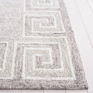 Safavieh Ebony 354 EBN354 Hand Tufted  Rug Dark Grey / Ivory EBN354G-8