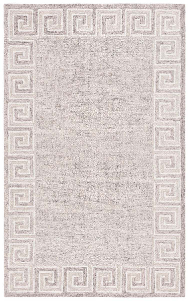 Safavieh Ebony 354 Hand Tufted  Rug Dark Grey / Ivory 2'-3" x 9'