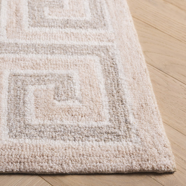 Safavieh Ebony 354 Hand Tufted  Rug Brown / Ivory 6' x 6' Round