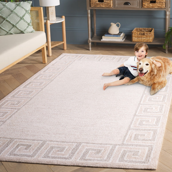 Safavieh Ebony 354 EBN354 Hand Tufted  Rug Brown / Ivory EBN354T-8