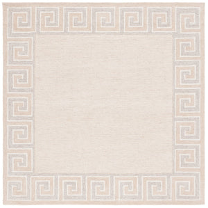 Safavieh Ebony 354 Hand Tufted  Rug Brown / Ivory 6' x 6' Square