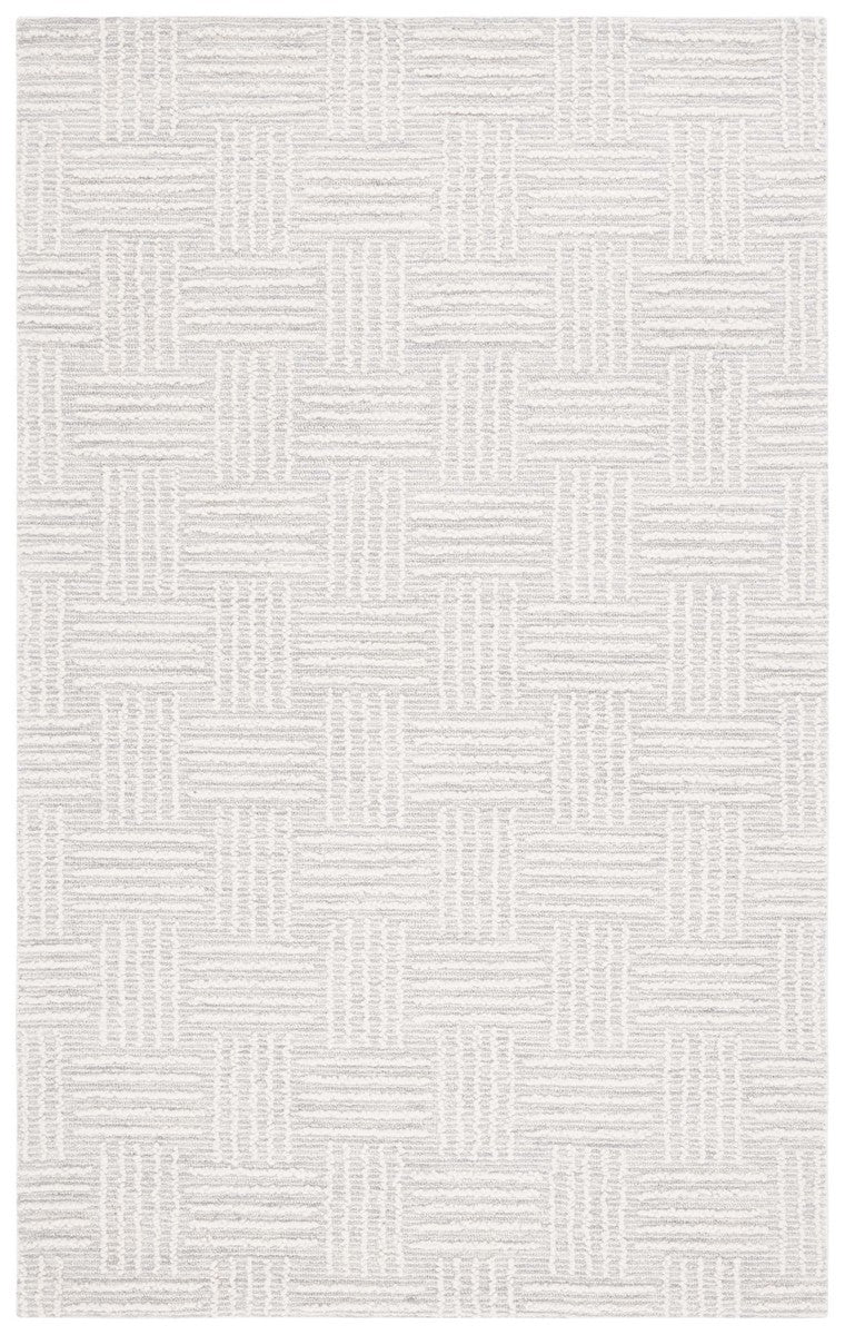 Safavieh Ebony 355 Hand Tufted  Rug Light Grey / Ivory 2'-3" x 9'
