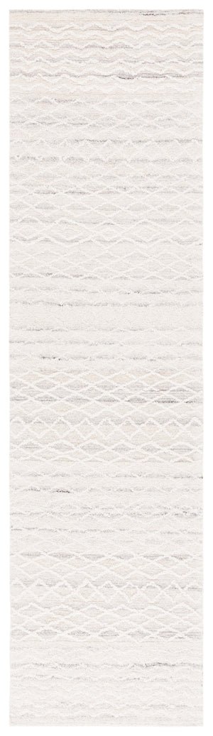 Safavieh Ebony 356 Hand Tufted  Rug Light Grey / Ivory 2'-3" x 9'