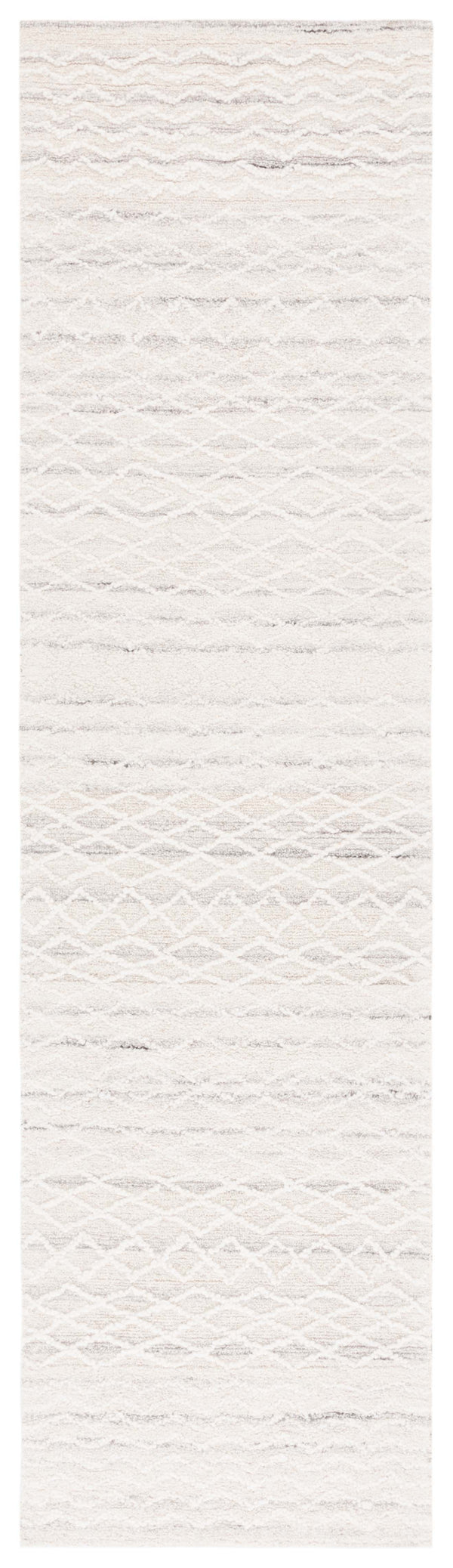 Safavieh Ebony 356 Hand Tufted  Rug Light Grey / Ivory 2'-3" x 9'