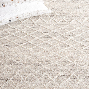 Safavieh Ebony 356 EBN356 Hand Tufted  Rug Light Grey / Ivory EBN356F-8