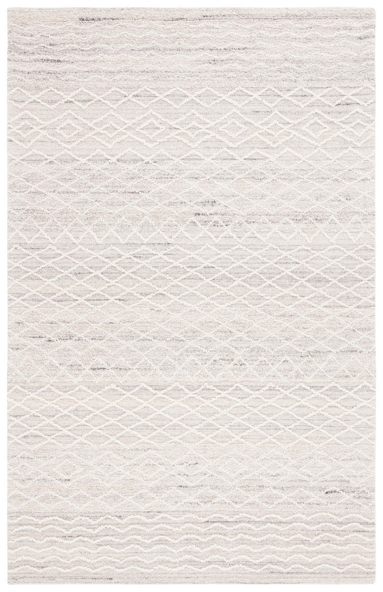 Safavieh Ebony 356 Hand Tufted  Rug Light Grey / Ivory 2'-3" x 9'