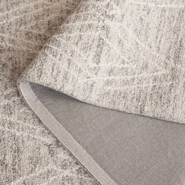 Safavieh Ebony 357 EBN357 Hand Tufted  Rug Grey / Ivory EBN357G-8