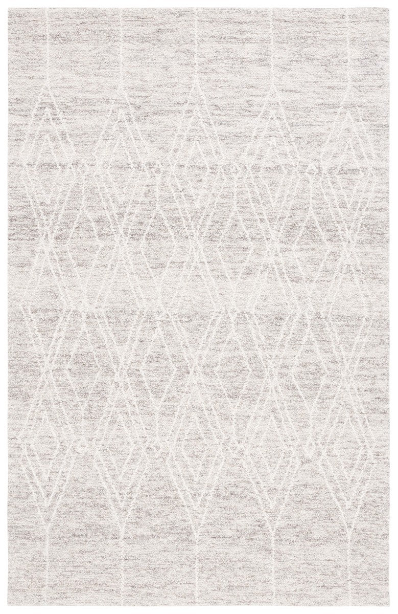 Safavieh Ebony 357 EBN357 Hand Tufted  Rug Grey / Ivory EBN357G-8