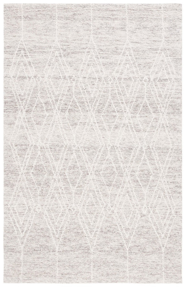 Safavieh Ebony 357 EBN357 Hand Tufted  Rug Grey / Ivory EBN357G-8