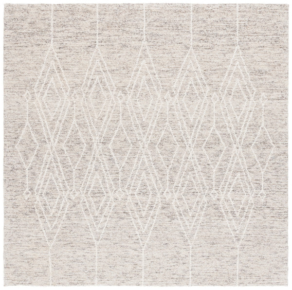 Safavieh Ebony 357 EBN357 Hand Tufted  Rug Grey / Ivory EBN357G-8