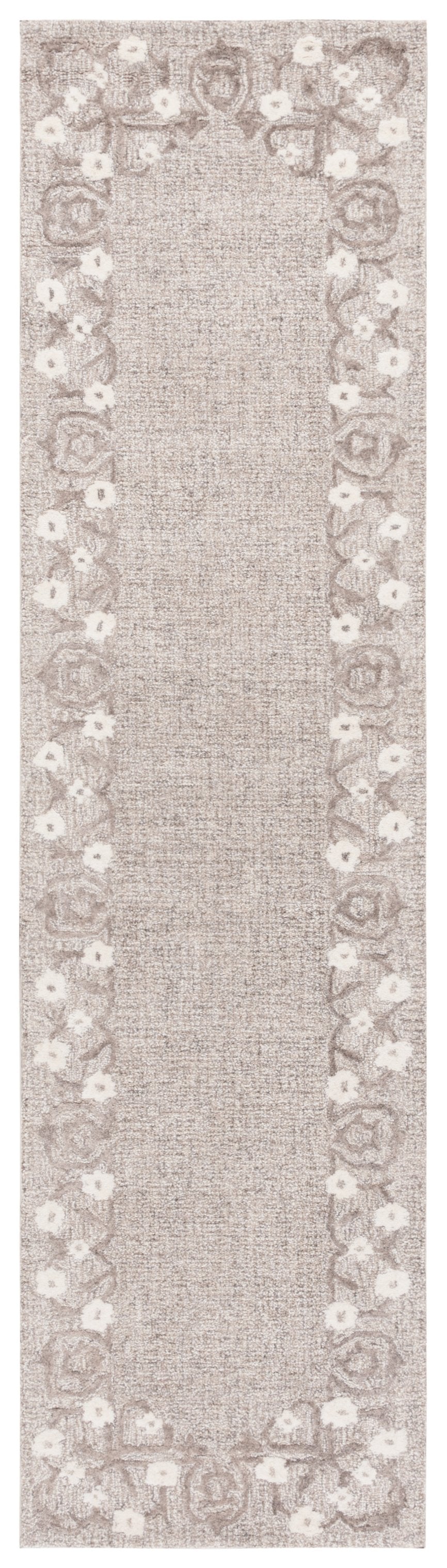 Safavieh Ebony Hand-tufted Wool-cotton Blend Area Rug - Timeless Elegance For Luxurious Home Decor Spaces Grey ,Ivory 80% Wool 20% Cotton Ebn360f-3