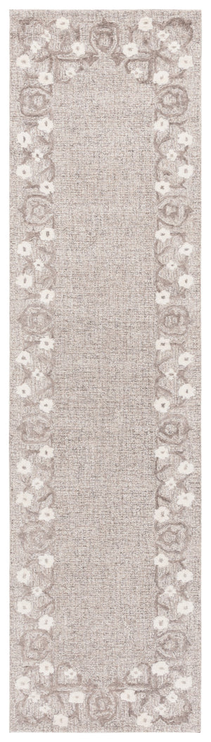 Safavieh Ebony Hand-tufted Wool-cotton Blend Area Rug - Timeless Elegance For Luxurious Home Decor Spaces Grey ,Ivory 80% Wool 20% Cotton Ebn360f-3