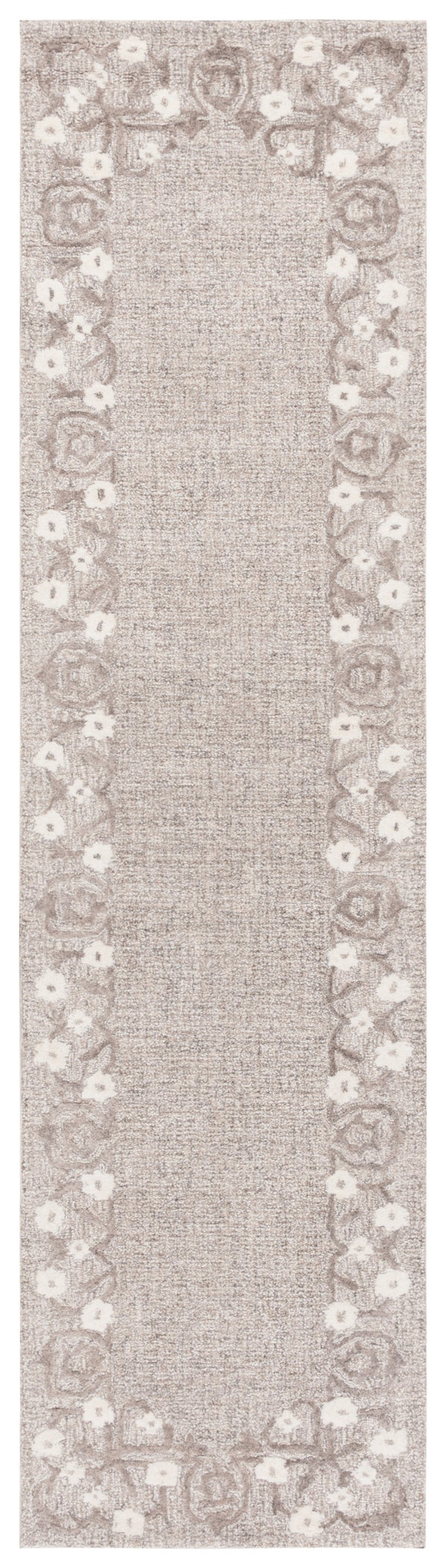 Safavieh Ebony Hand-tufted Wool-cotton Blend Area Rug - Timeless Elegance For Luxurious Home Decor Spaces Grey ,Ivory 80% Wool 20% Cotton Ebn360f-3