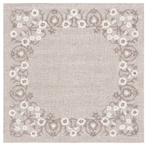 Safavieh Ebony Hand-tufted Wool-cotton Blend Area Rug - Timeless Elegance For Luxurious Home Decor Spaces Grey ,Ivory 80% Wool 20% Cotton Ebn360f-3