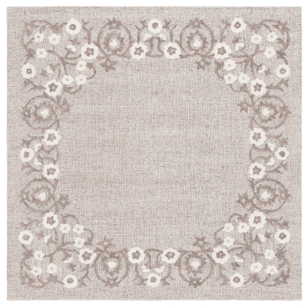 Safavieh Ebony Hand-tufted Wool-cotton Blend Area Rug - Timeless Elegance For Luxurious Home Decor Spaces Grey ,Ivory 80% Wool 20% Cotton Ebn360f-3