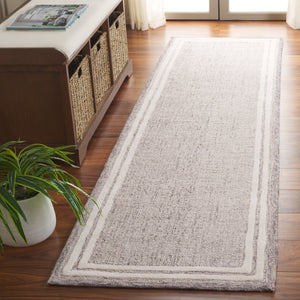 Safavieh Ebony Hand-tufted Area Rug In Grey And Ivory - Luxurious Wool And Cotton Blend For Elegant Living Spaces Grey ,Ivory 80% Wool,20% Cotton Ebn362f-4