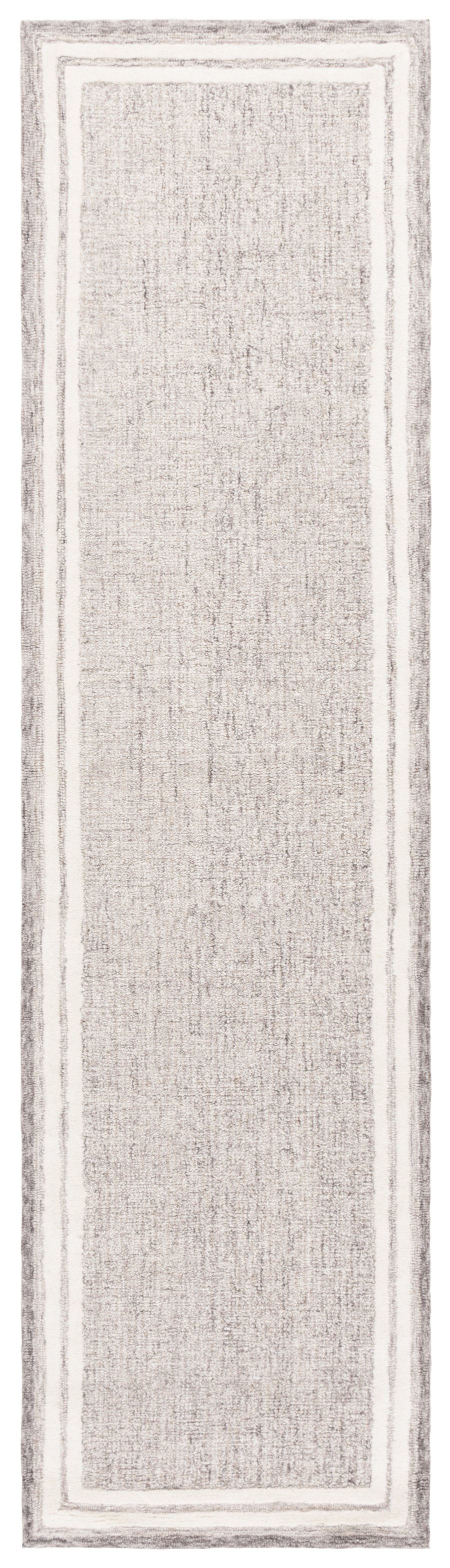 Safavieh Ebony Hand-tufted Area Rug In Grey And Ivory - Luxurious Wool And Cotton Blend For Elegant Living Spaces Grey ,Ivory 80% Wool,20% Cotton Ebn362f-4