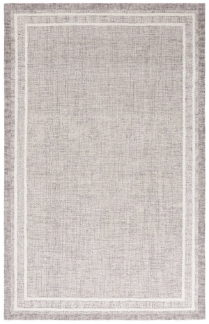 Safavieh Ebony Hand-tufted Area Rug In Grey And Ivory - Luxurious Wool And Cotton Blend For Elegant Living Spaces Grey ,Ivory 80% Wool,20% Cotton Ebn362f-4