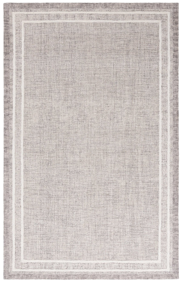 Safavieh Ebony Hand-tufted Area Rug In Grey And Ivory - Luxurious Wool And Cotton Blend For Elegant Living Spaces Grey ,Ivory 80% Wool,20% Cotton Ebn362f-4