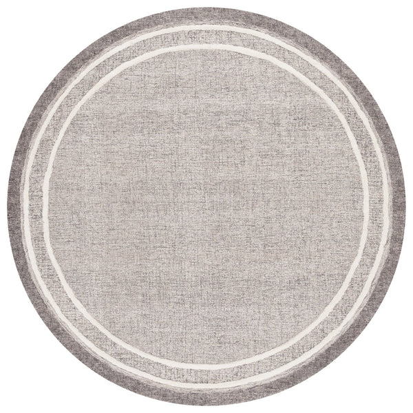 Safavieh Ebony Hand-tufted Area Rug In Grey And Ivory - Luxurious Wool And Cotton Blend For Elegant Living Spaces Grey ,Ivory 80% Wool,20% Cotton Ebn362f-4