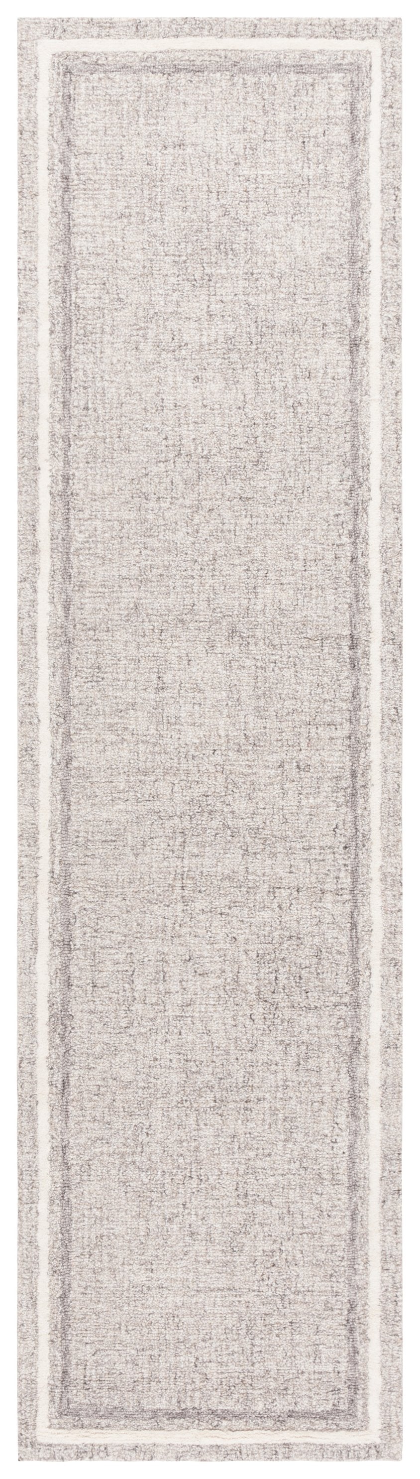 Safavieh Ebony Hand-tufted Wool-cotton Blend Runner Rug - Luxurious Style For Modern Home Décor Elegance Grey ,Ivory 80% Wool,20% Cotton Ebn363f-6sq