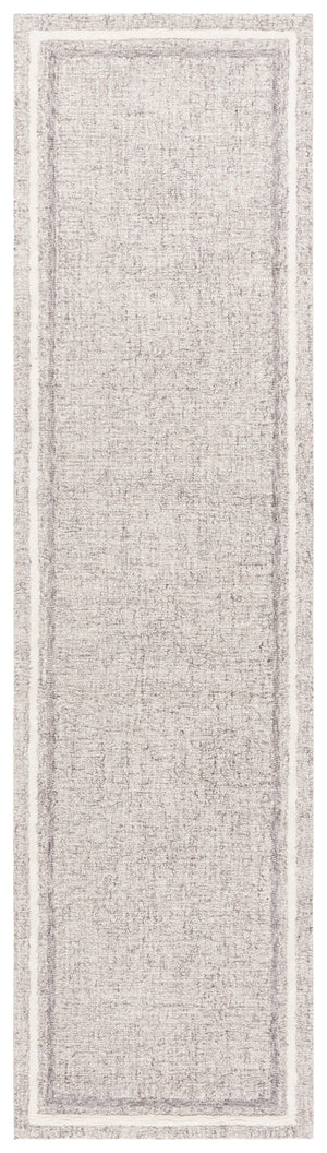 Safavieh Ebony Hand-tufted Wool-cotton Blend Runner Rug - Luxurious Style For Modern Home Décor Elegance Grey ,Ivory 80% Wool,20% Cotton Ebn363f-6sq