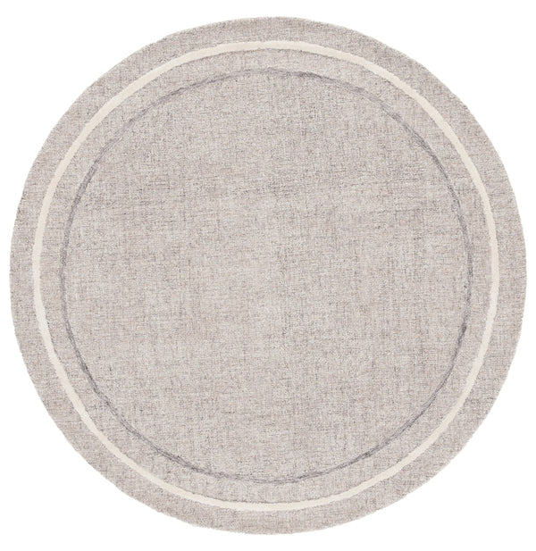 Safavieh Ebony Hand-tufted Wool-cotton Blend Runner Rug - Luxurious Style For Modern Home Décor Elegance Grey ,Ivory 80% Wool,20% Cotton Ebn363f-6sq