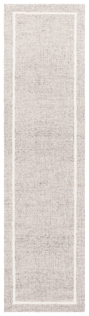 Safavieh Ebony Hand-tufted Area Rug - Luxurious Wool Blend In Elegant Grey And Ivory For Modern Spaces Grey ,Ivory 80% Wool,20% Cotton Ebn364f-3