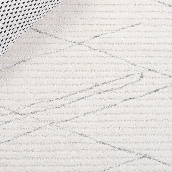 Safavieh Ebony 5x8 Hand-tufted Area Rug In Chic Ivory And Grey - Modern, Durable, And Stylish Home Decor Ivory ,Grey 80% Wool,20% Cotton Ebn366a-5