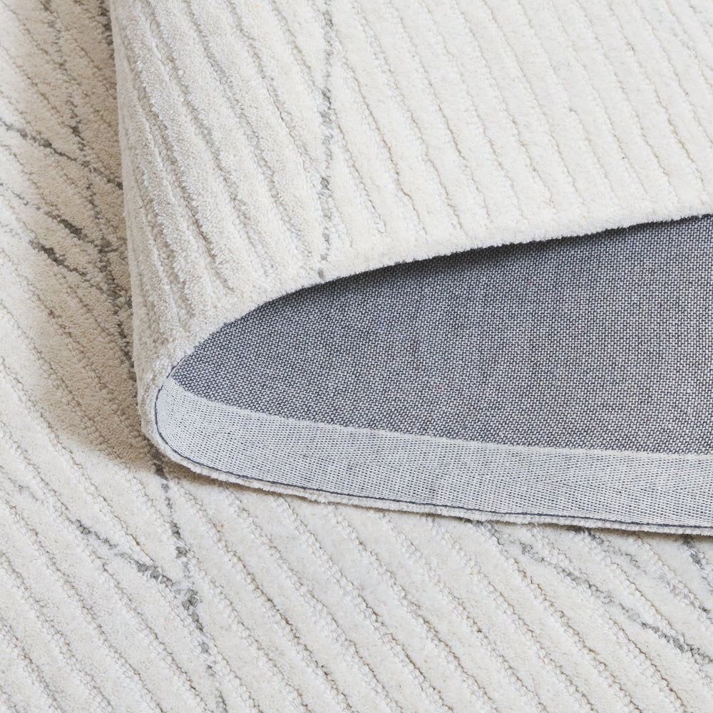 Safavieh Ebony 5x8 Hand-tufted Area Rug In Chic Ivory And Grey - Modern, Durable, And Stylish Home Decor Ivory ,Grey 80% Wool,20% Cotton Ebn366a-5