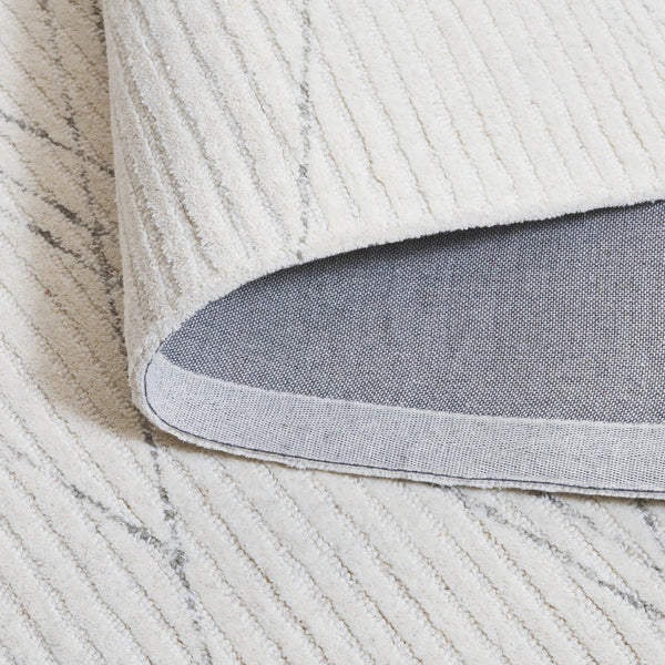 Safavieh Ebony 5x8 Hand-tufted Area Rug In Chic Ivory And Grey - Modern, Durable, And Stylish Home Decor Ivory ,Grey 80% Wool,20% Cotton Ebn366a-5