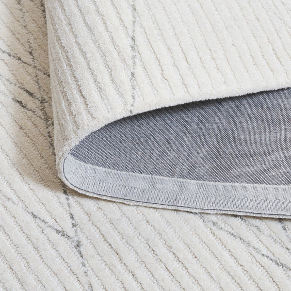 Safavieh Ebony Modern Hand-tufted Area Rug - Elegant Wool & Cotton Blend For Sophisticated Home Decor Ivory ,Grey 80% Wool,20% Cotton Ebn366a-6r