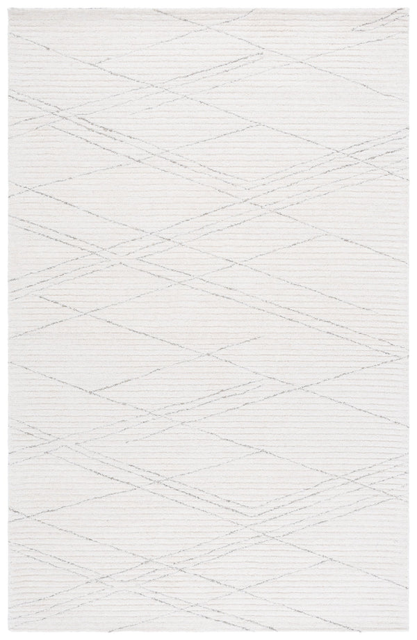 Safavieh Ebony 5x8 Hand-tufted Area Rug In Chic Ivory And Grey - Modern, Durable, And Stylish Home Decor Ivory ,Grey 80% Wool,20% Cotton Ebn366a-5
