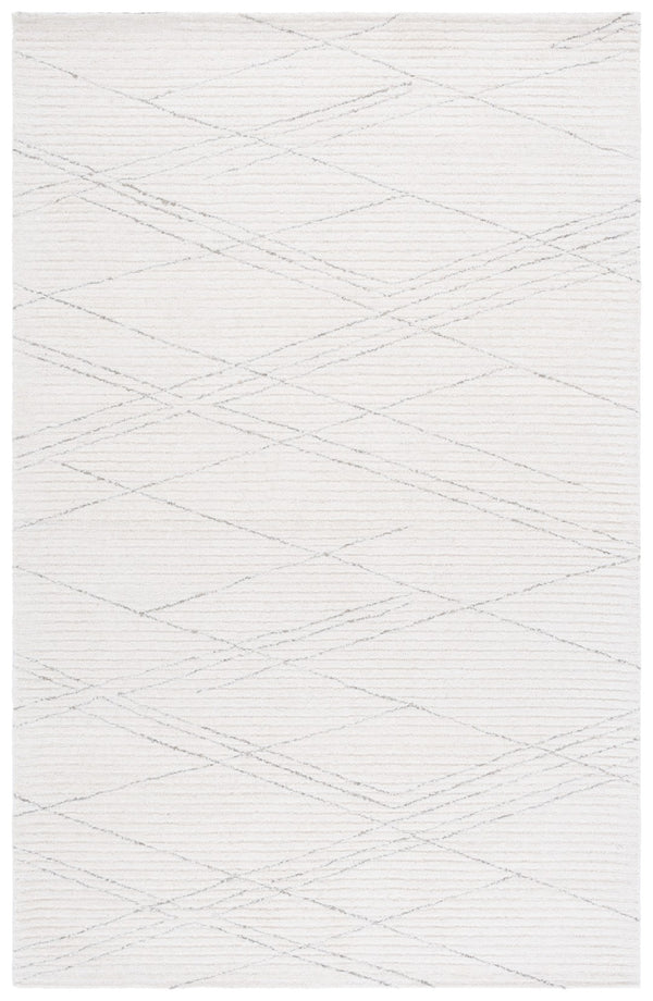 Safavieh Ebony Modern Hand-tufted Area Rug - Elegant Wool & Cotton Blend For Sophisticated Home Decor Ivory ,Grey 80% Wool,20% Cotton Ebn366a-6r