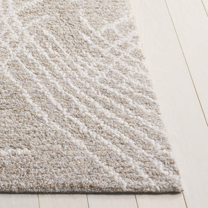 Safavieh Ebony Modern Hand-tufted Area Rug 5'0" X 8'0" In Grey And Ivory - Elegant Wool And Cotton Blend Grey ,Ivory 80% Wool,20% Cotton Ebn367f-5