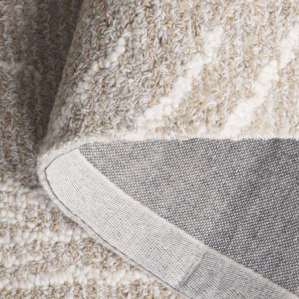 Safavieh Ebony Modern Hand-tufted Area Rug 5'0" X 8'0" In Grey And Ivory - Elegant Wool And Cotton Blend Grey ,Ivory 80% Wool,20% Cotton Ebn367f-5