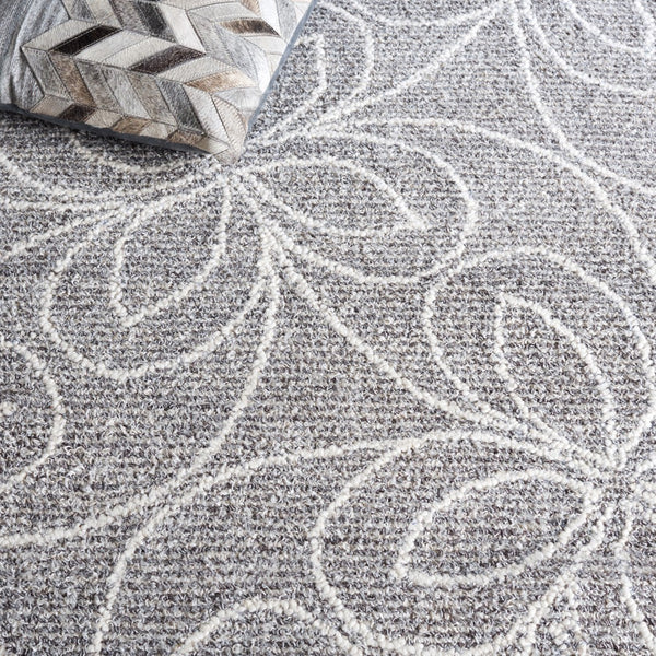 Safavieh Ebony Hand-tufted Wool Area Rug - Elegant Modern Design For Sophisticated Home Decor And Comfort Grey ,Ivory 80% Wool,20% Cotton Ebn368f-8