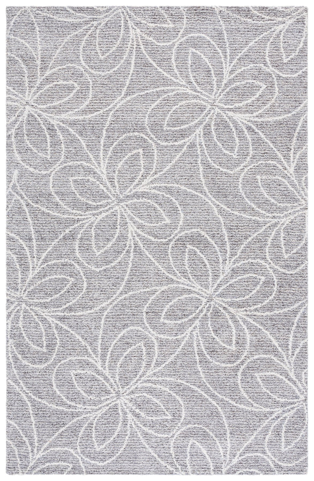 Safavieh Ebony 368f Grey Ivory Area Rug - 5x8 Ft Hand Tufted Wool & Cotton For Modern Home Elegance Grey ,Ivory 80% Wool,20% Cotton Ebn368f-5