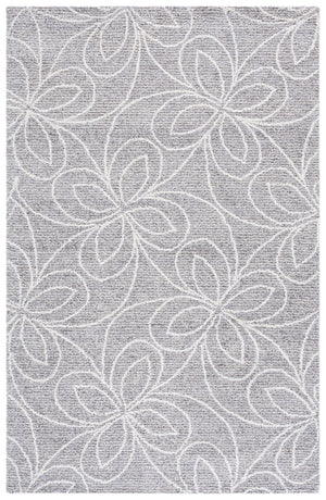 Safavieh Ebony Hand-tufted Wool Area Rug - Elegant Modern Design For Sophisticated Home Decor And Comfort Grey ,Ivory 80% Wool,20% Cotton Ebn368f-8